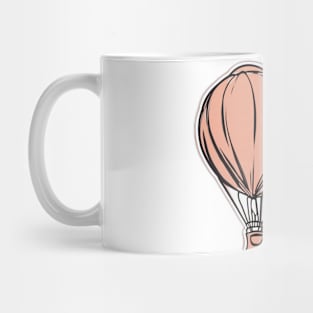 Vintage Hot Air Balloon Illustration No. 651 Mug